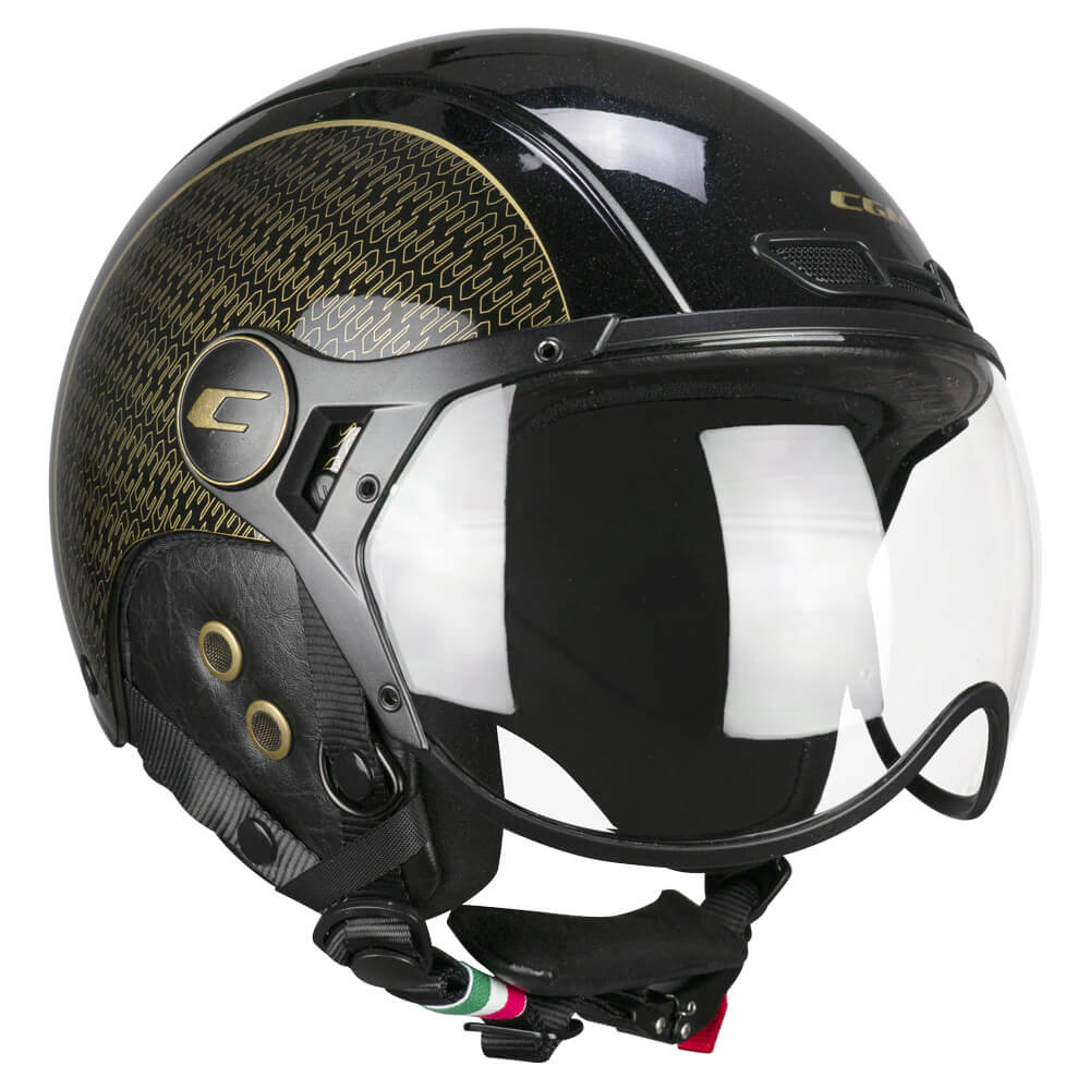 CASQUE CGM EBI GOLD NERO ORO PERLATO