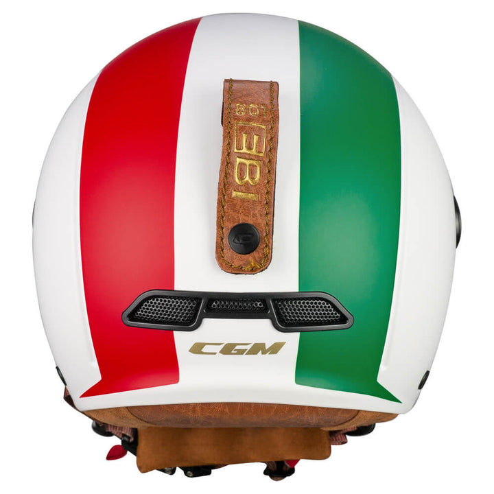 CASQUE CGM EBI GOLD BIANCO VERDE ROSSO OPACO