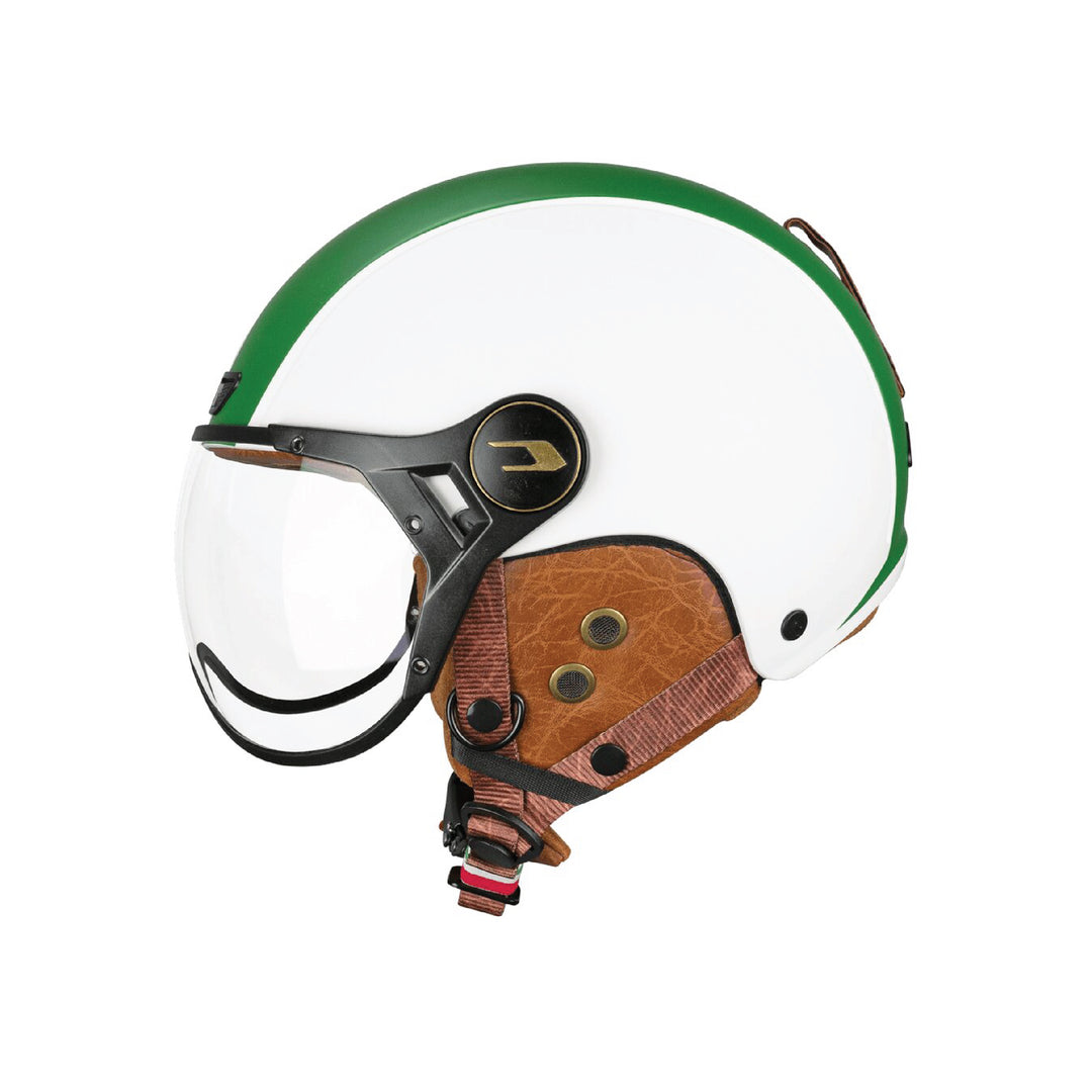 CASQUE CGM EBI GOLD BIANCO VERDE ROSSO OPACO