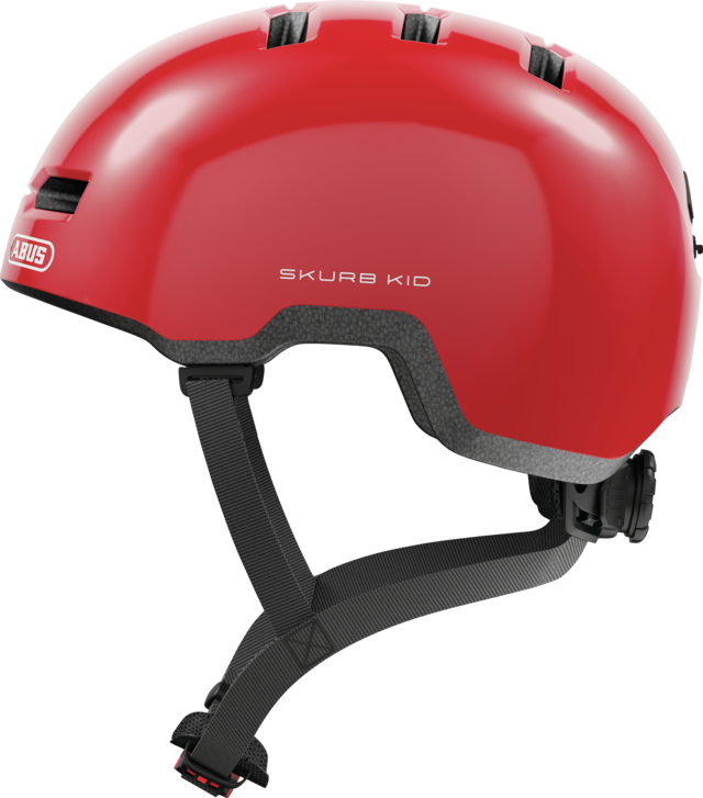 CASQUE ABUS SKURB KID  SHINY RED