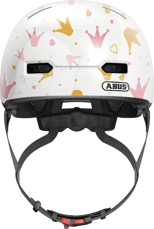 CASQUE ABUS SKURB KID  WHITE CROWNS
