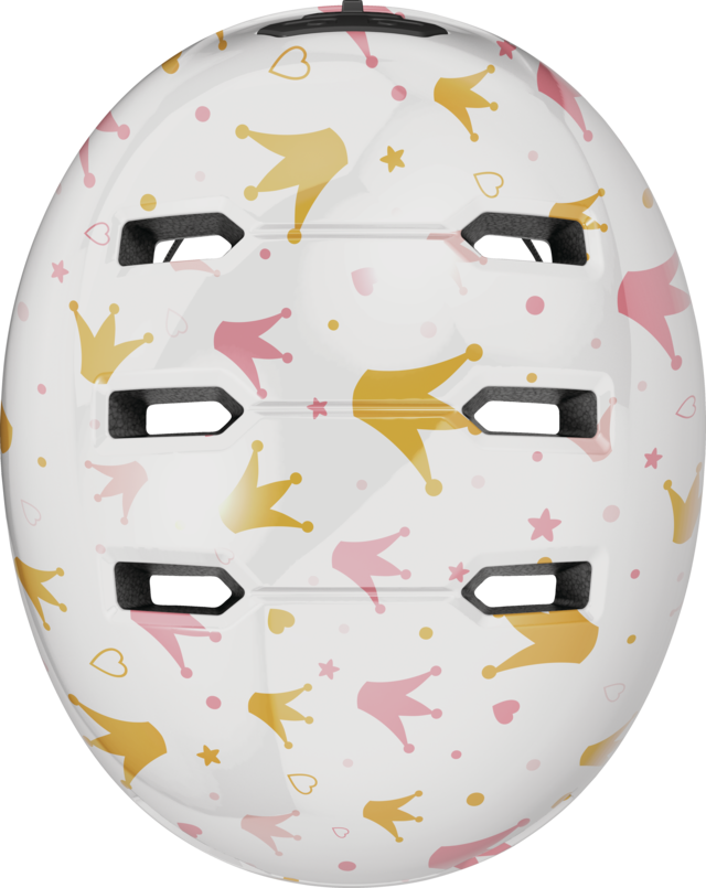CASQUE ABUS SKURB KID  WHITE CROWNS