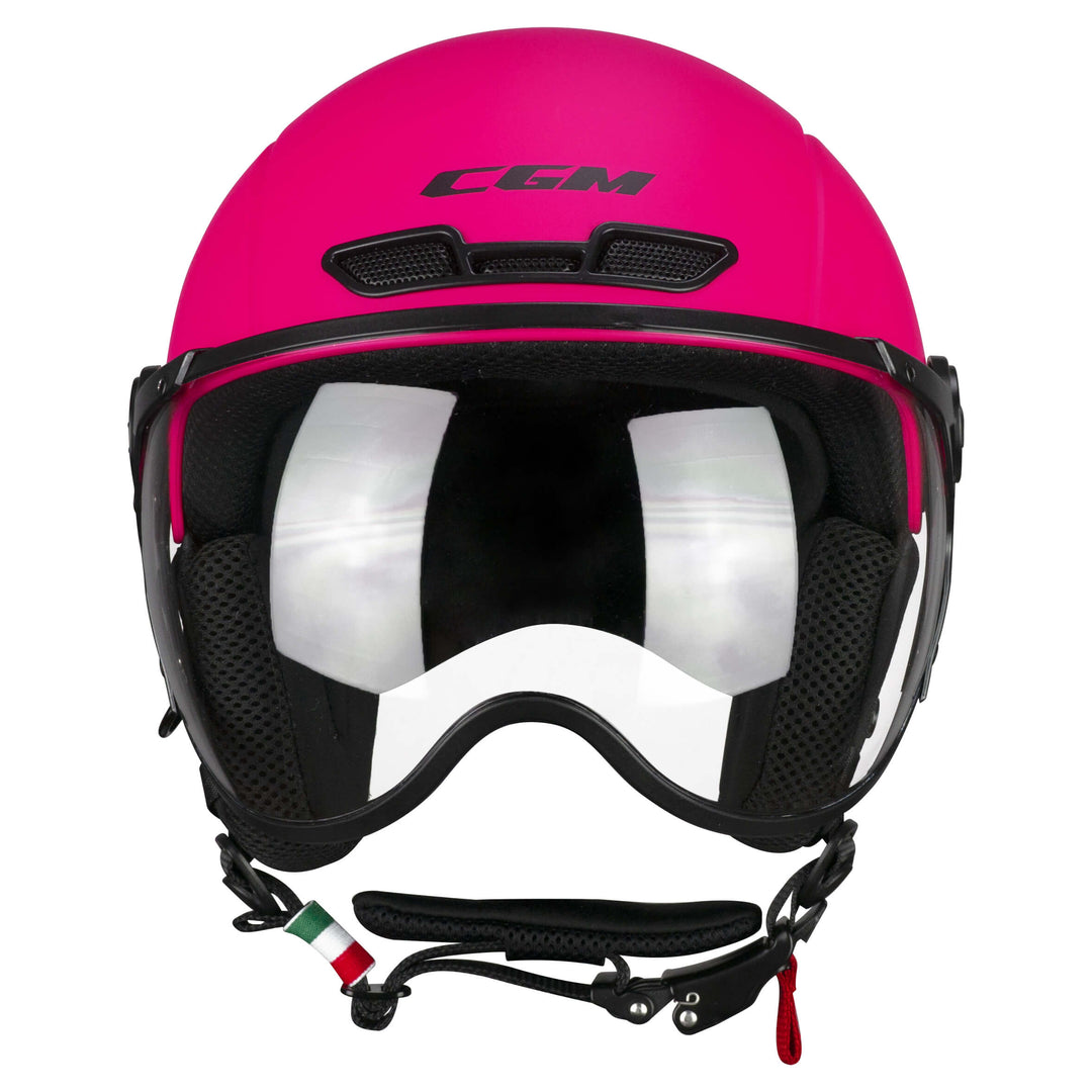 CASQUE CGM EBI ROSA FLUO OPACO