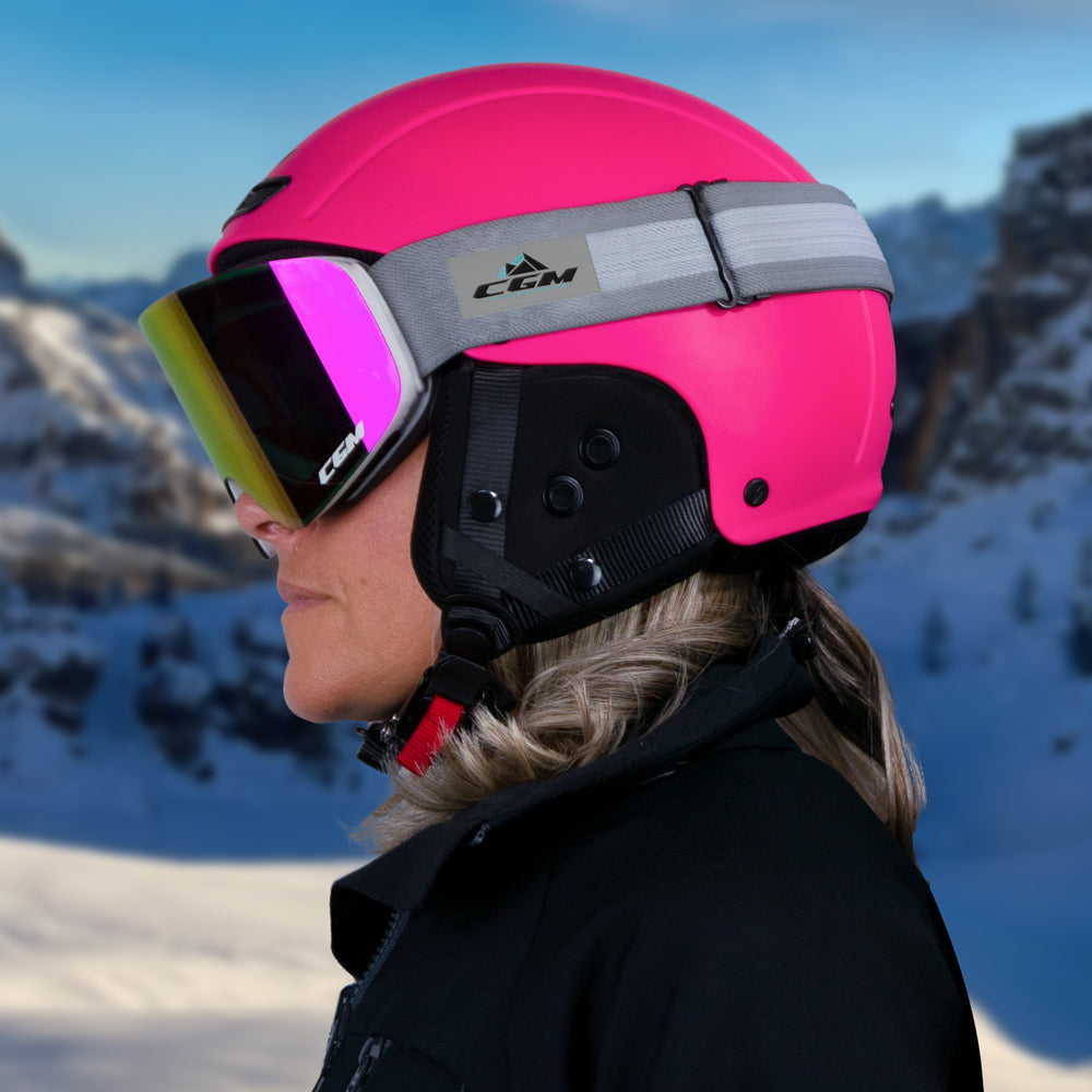 CASQUE CGM EBI ROSA FLUO OPACO