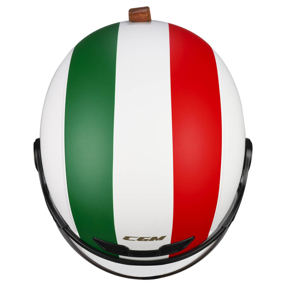 CASQUE CGM EBI GOLD BIANCO VERDE ROSSO OPACO