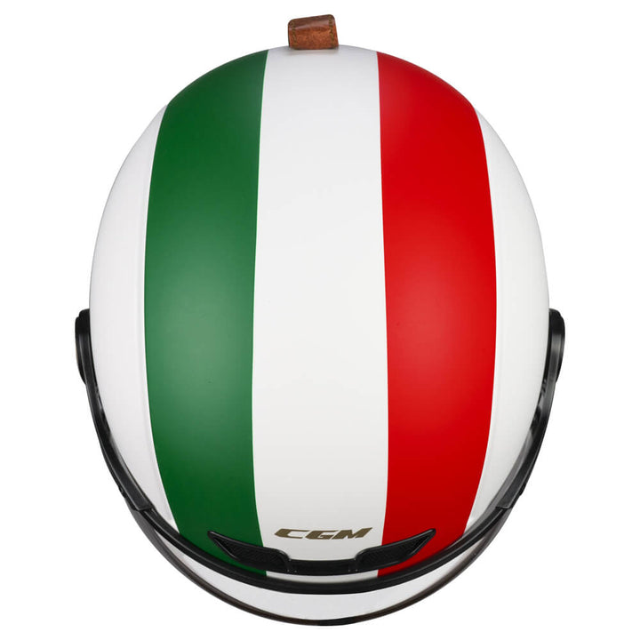 CASQUE CGM EBI GOLD BIANCO VERDE ROSSO OPACO