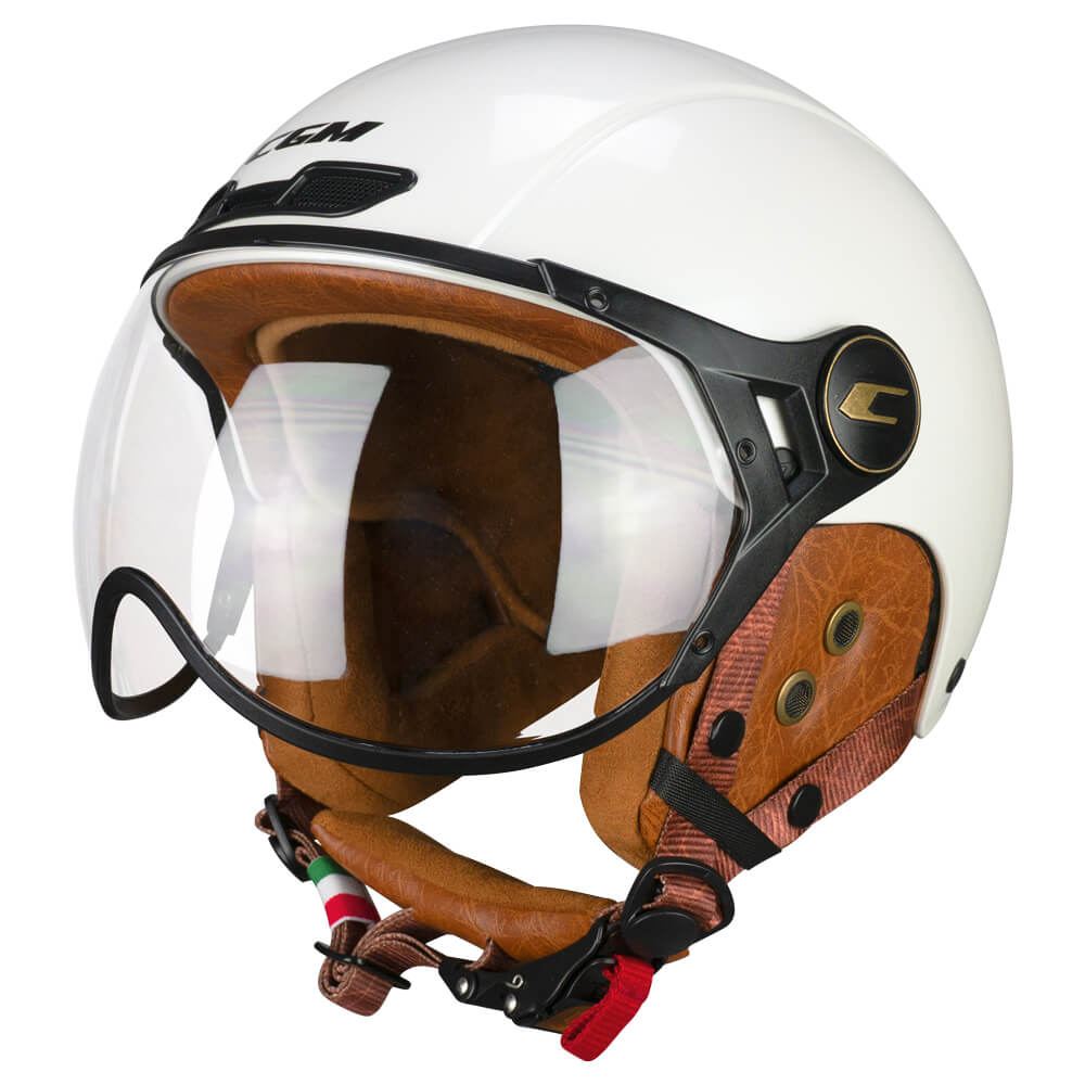 CASQUE CGM EBI VINTAGE  BIANCO PERLATO