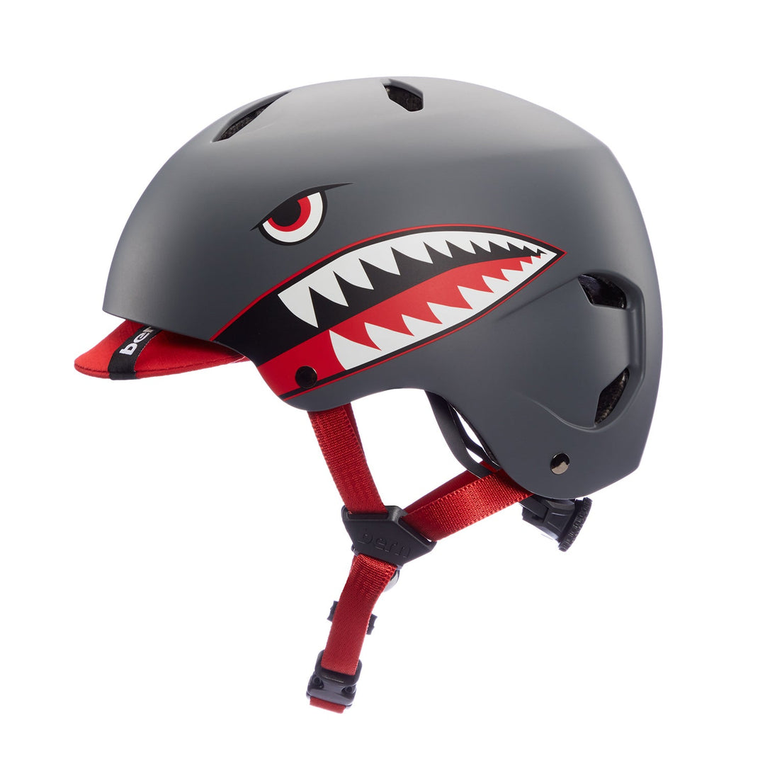 CASQUE BERN COMET GREY SHARK