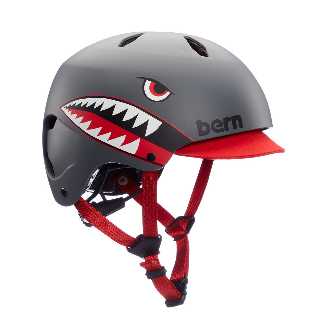 CASQUE BERN COMET GREY SHARK