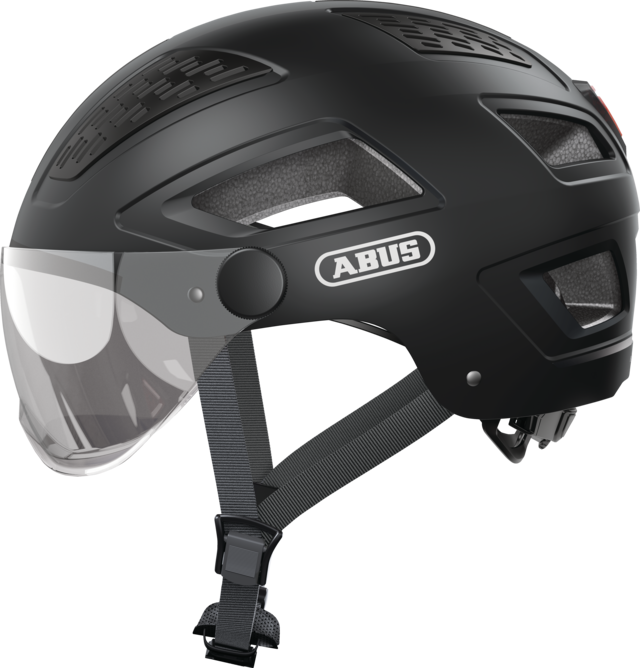 Casque ABUS Hyban 2.0 ACE Velvet Black sur AdopteTonCasque.com - Élégance et Sécurité pour la Ville