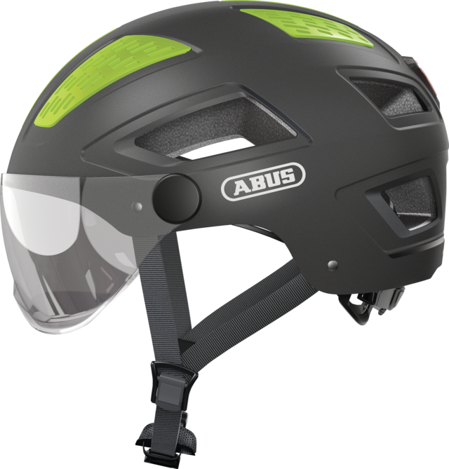 Casque ABUS Hyban 2.0 ACE Titan sur AdopteTonCasque.com - Style Moderne et Sécurité Renforcée