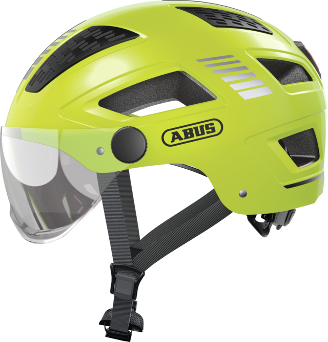 Casque ABUS Hyban 2.0 ACE Signal Yellow sur AdopteTonCasque.com - Visibilité et Protection pour Cyclistes
