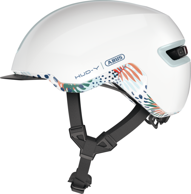 CASQUE ABUS HUD-Y  FLOWER WHITE