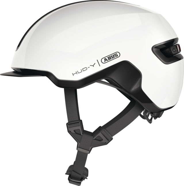 CASQUE ABUS HUD-Y  SHINY WHITE