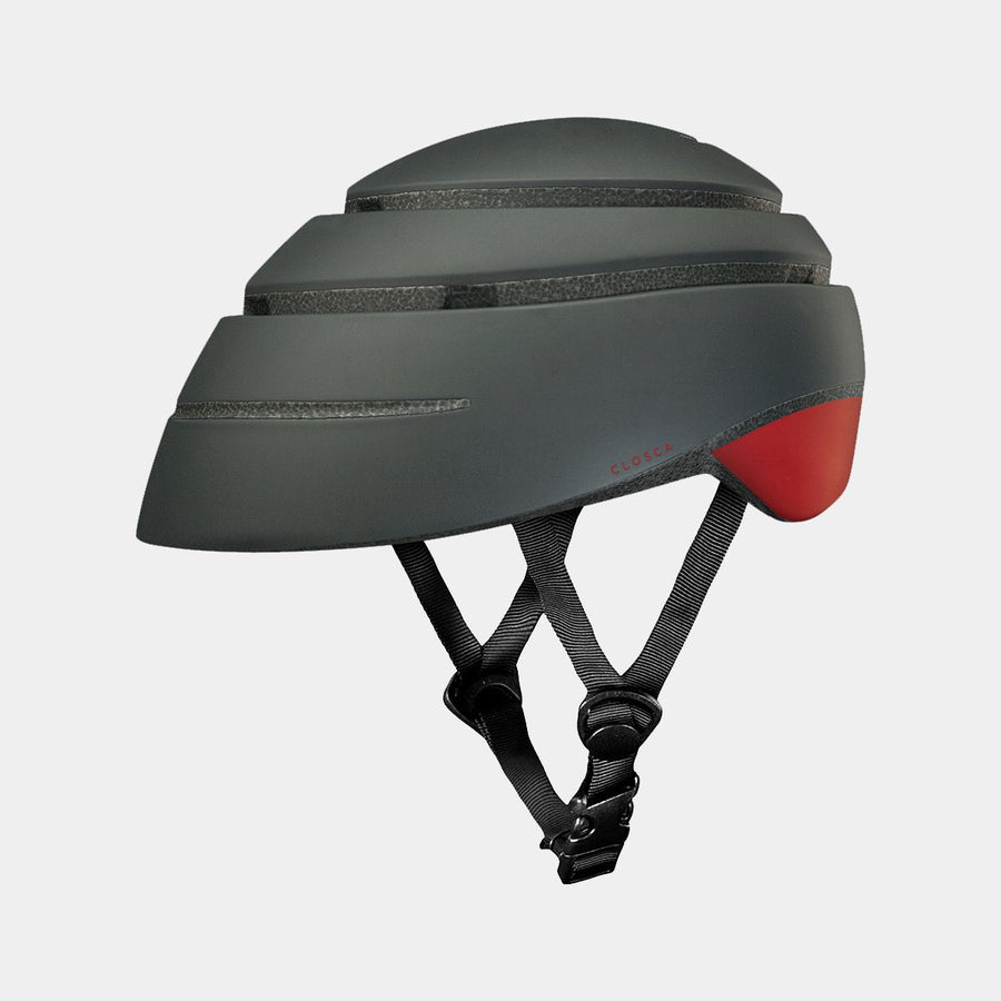 CASQUE PLIABLE CLOSCA LOOP NOIR/ROUGE