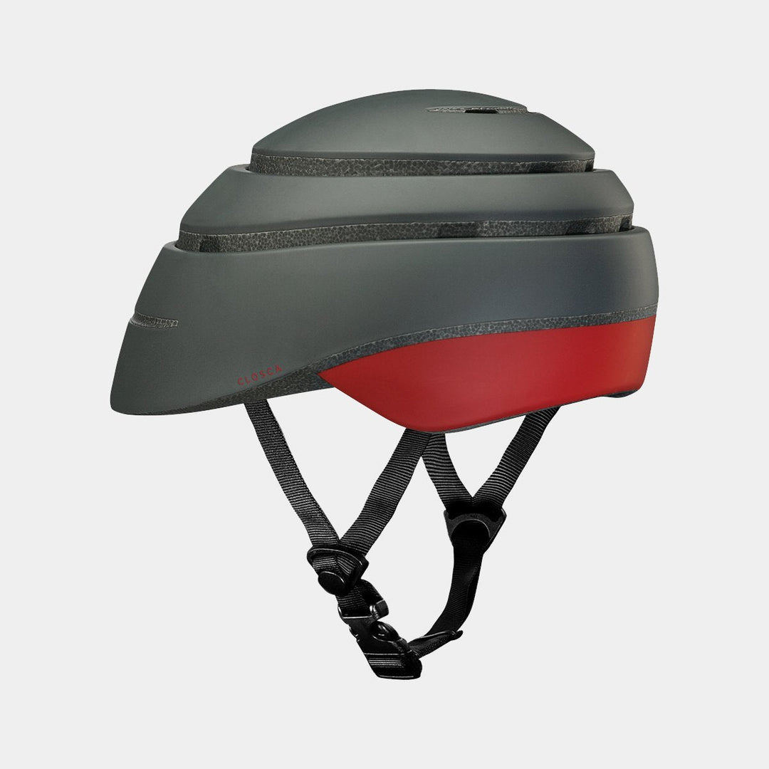 CASQUE PLIABLE CLOSCA LOOP NOIR/ROUGE