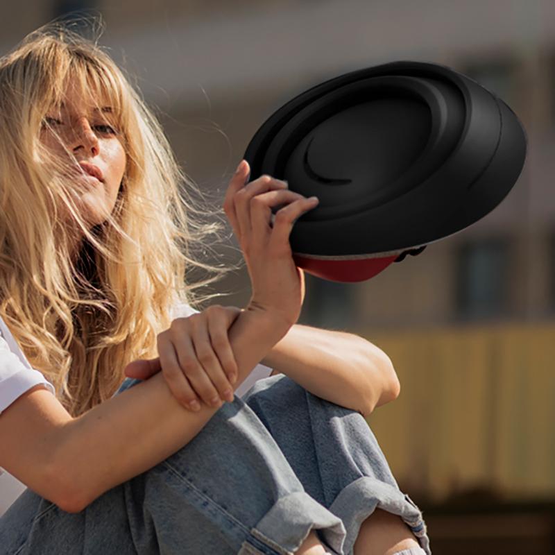 CASQUE PLIABLE CLOSCA LOOP NOIR/ROUGE