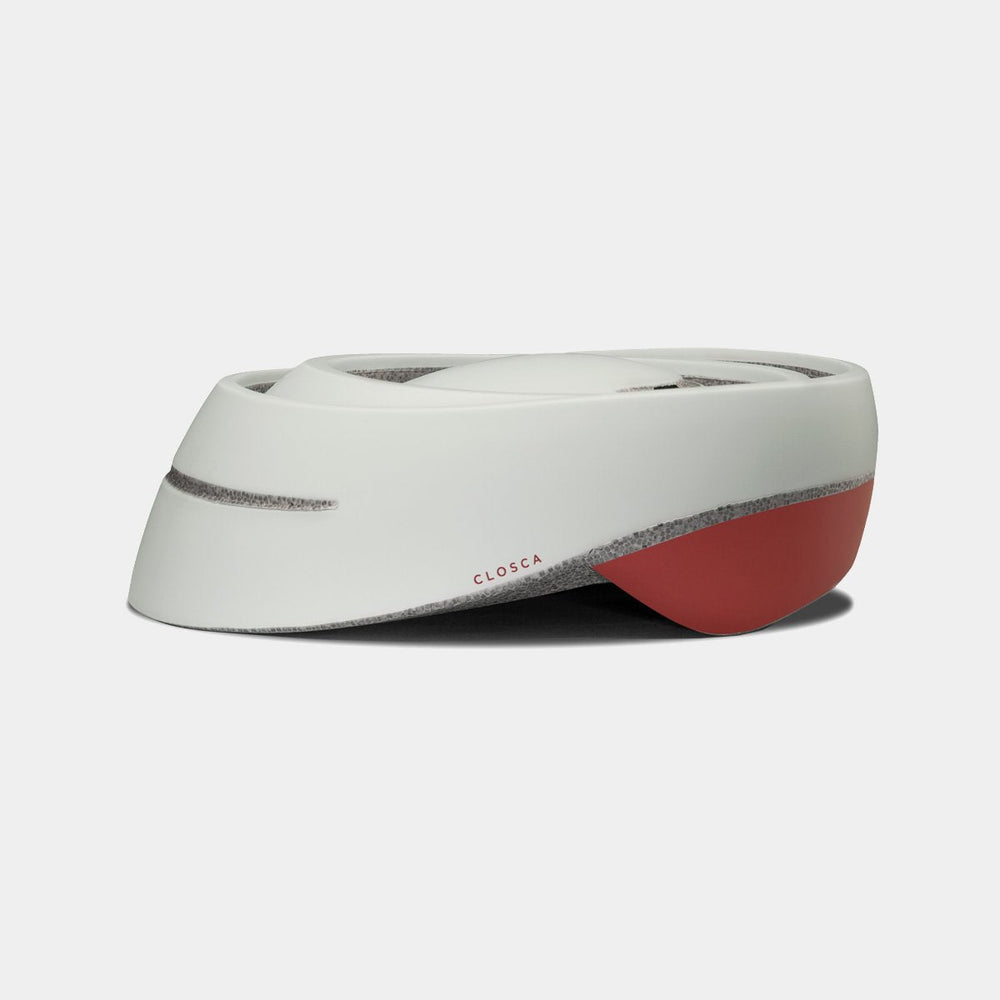 CASQUE PLIABLE CLOSCA LOOP BLANC/ROUGE