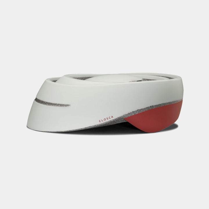CASQUE PLIABLE CLOSCA LOOP BLANC/ROUGE