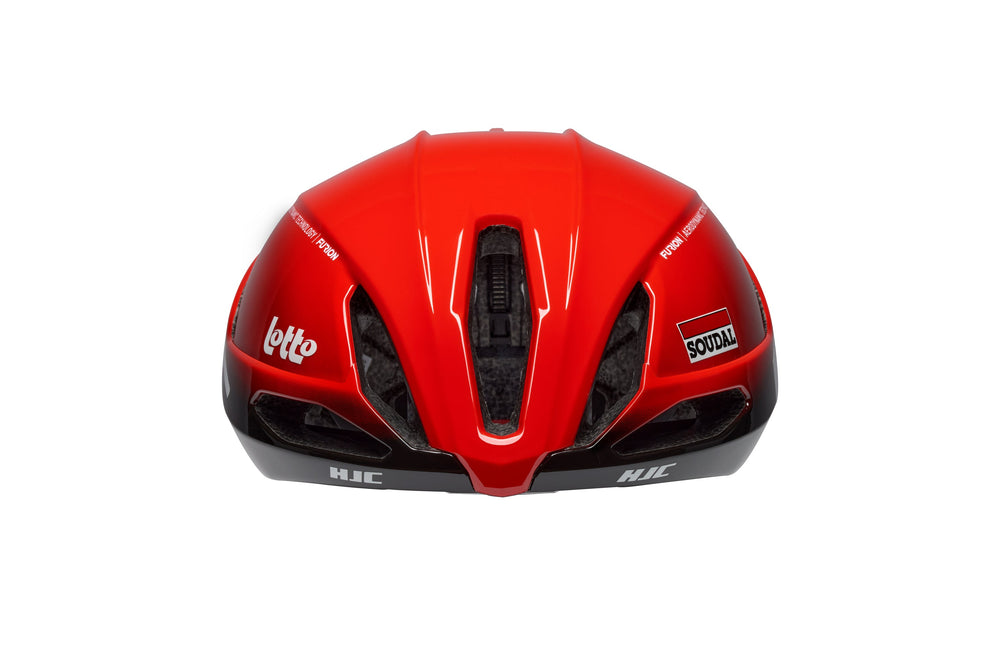 CASQUE HJC FURION 2.0 LOTTO SOUDAL FADE RED