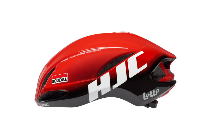 CASQUE HJC FURION 2.0 LOTTO SOUDAL FADE RED