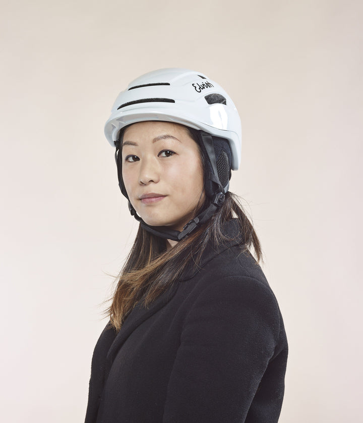 Casque Vélotaffeur BLANC BRILLANT