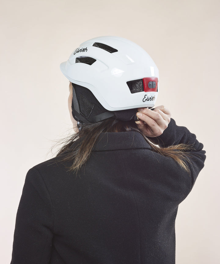 Casque Vélotaffeur BLANC BRILLANT