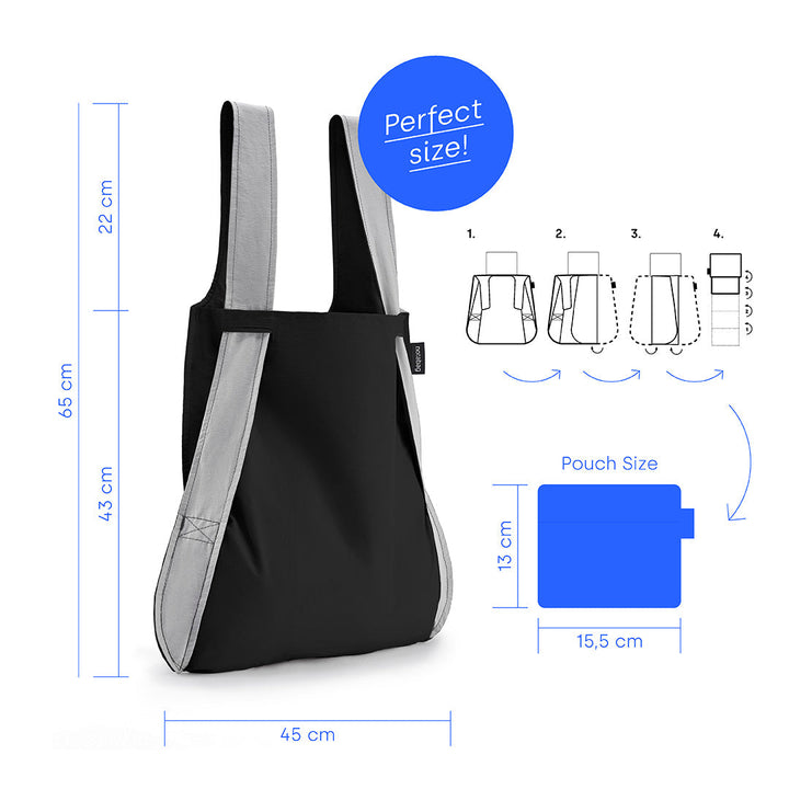 Notabag Grey Black 