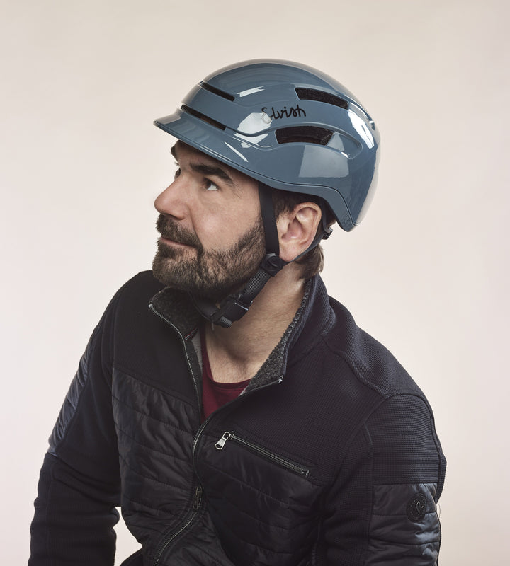 Casque Vélotaffeur GRIS BRILLANT