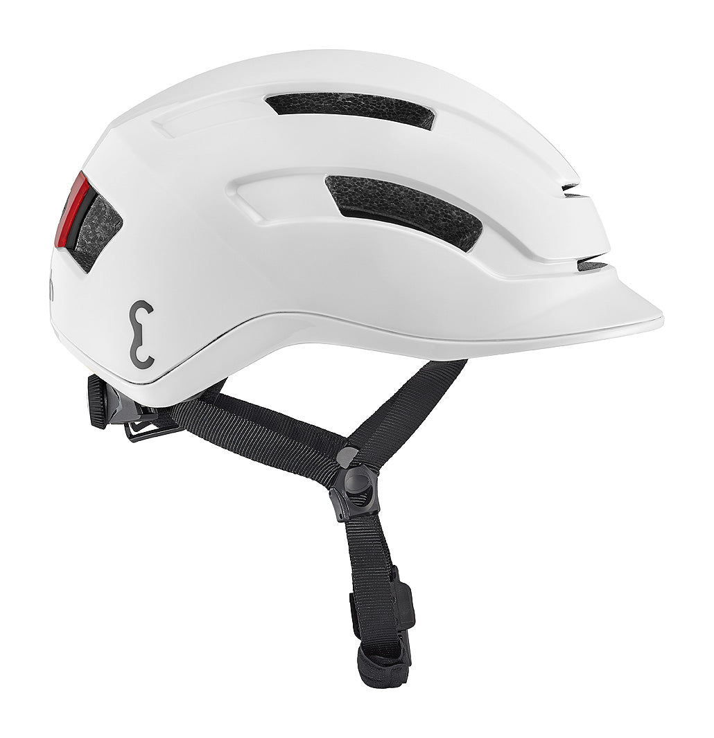 Casque Vélotaffeur BLANC BRILLANT