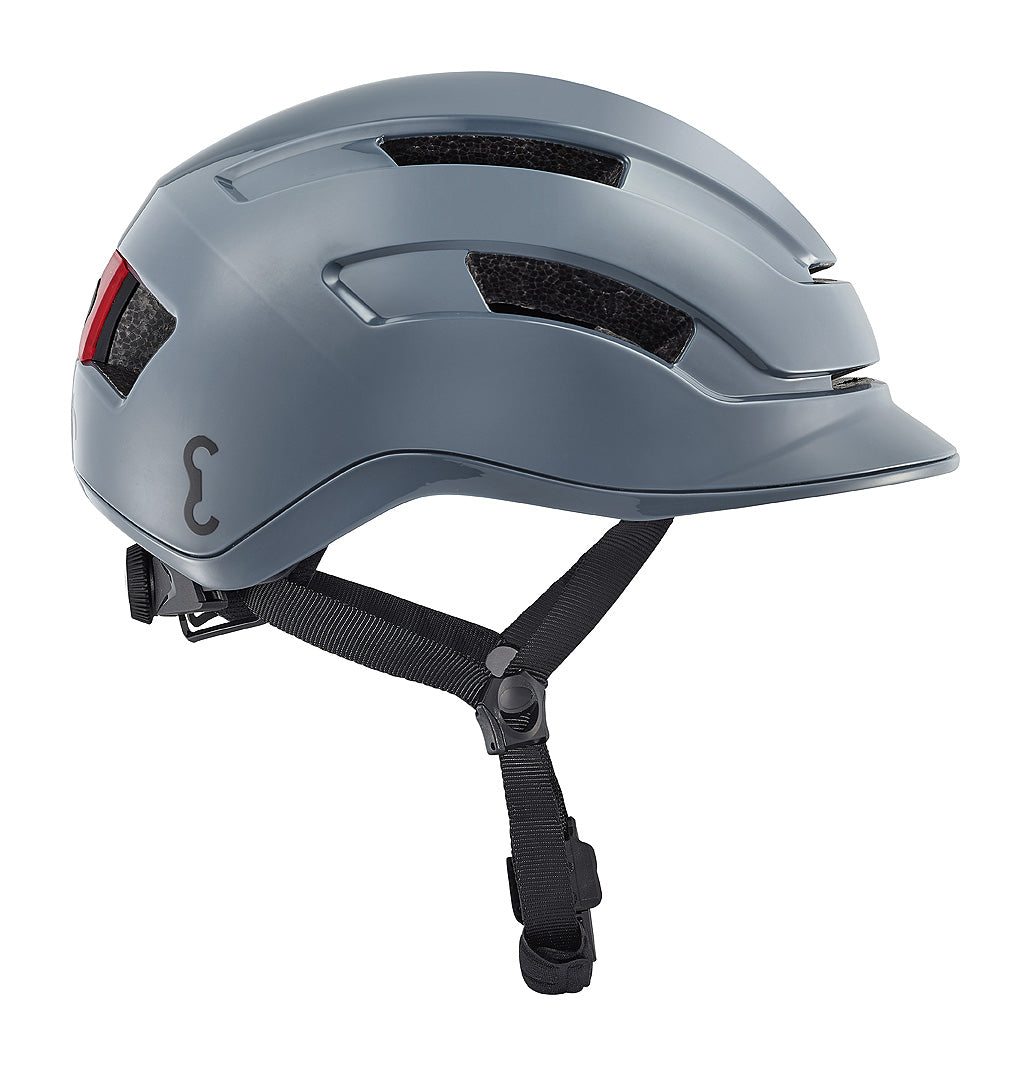 Casque Vélotaffeur GRIS BRILLANT