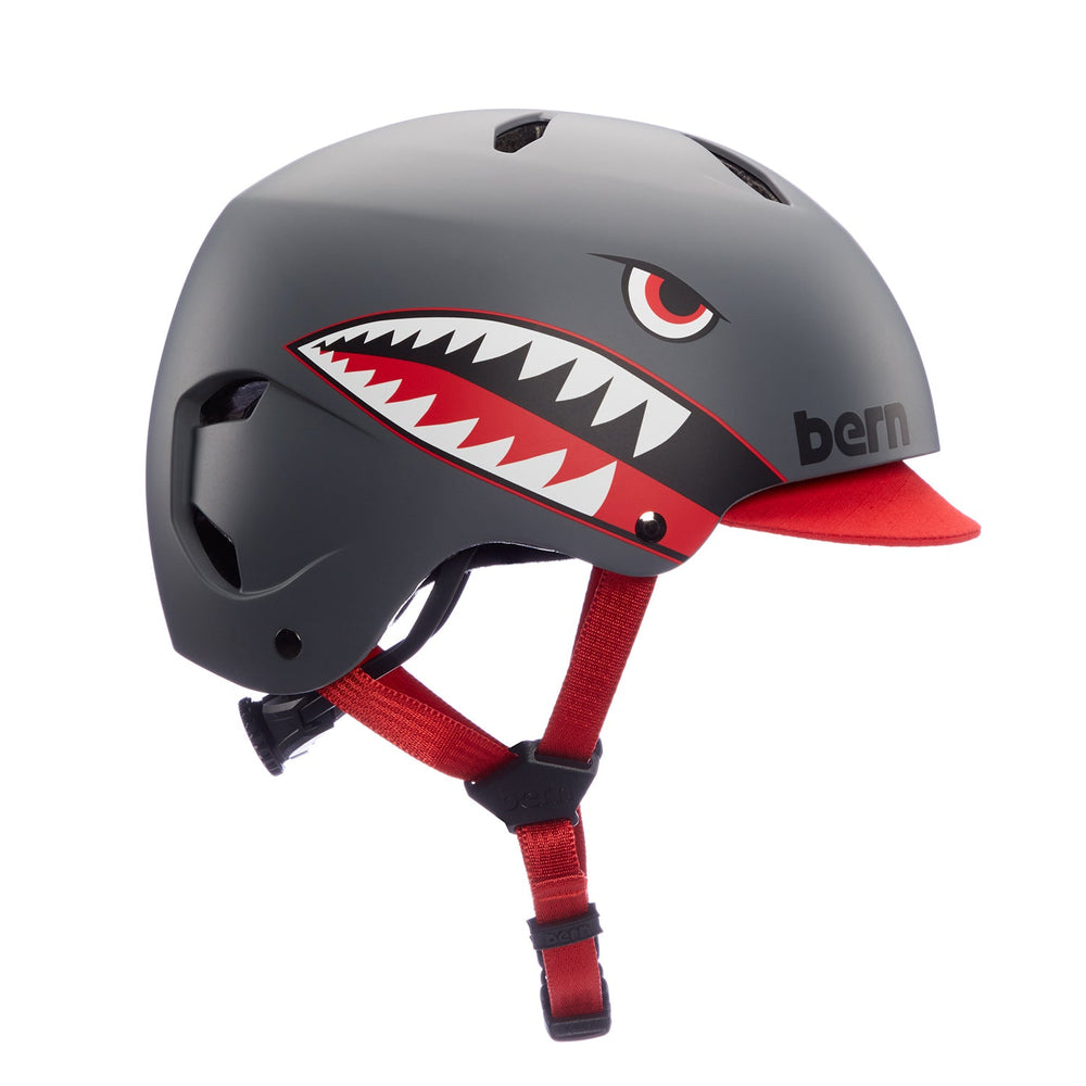 CASQUE BERN COMET GREY SHARK