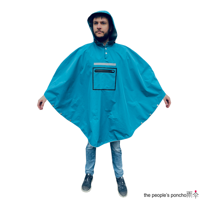 Poncho de pluie The Peoples Poncho 3.0 Bleu