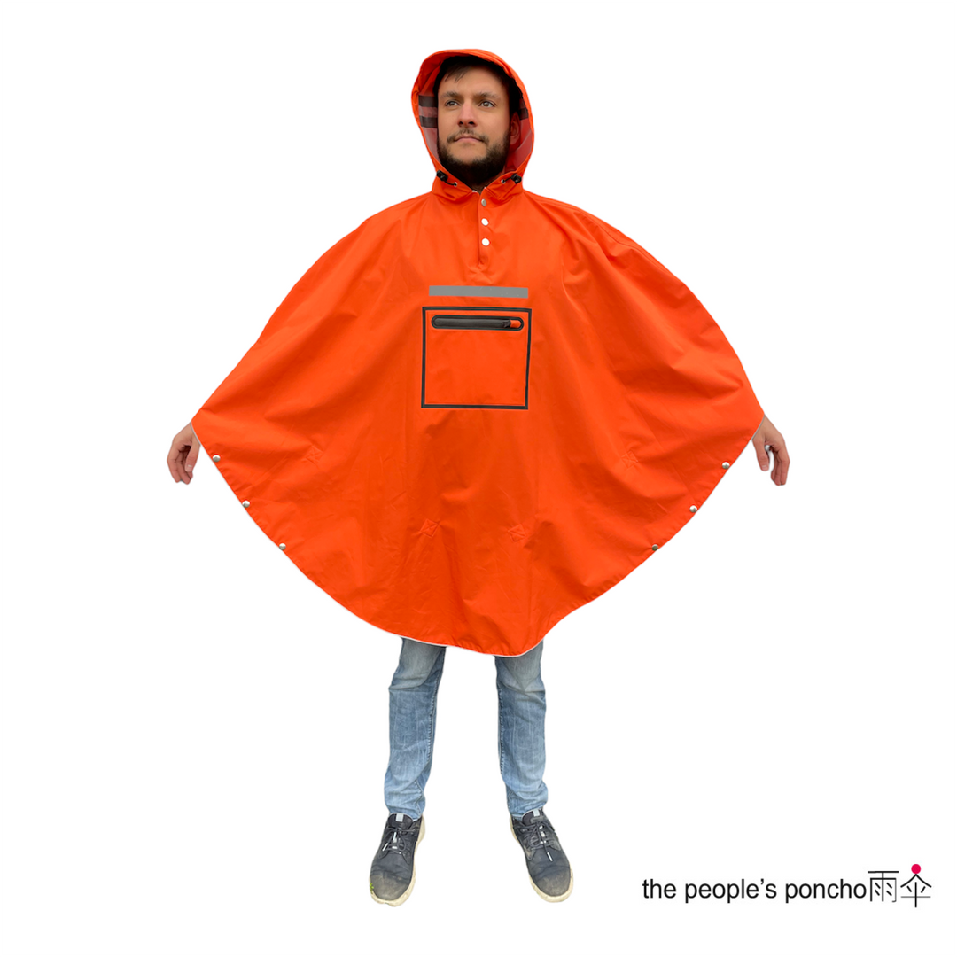 Poncho de pluie The Peoples Poncho 3.0 Orange