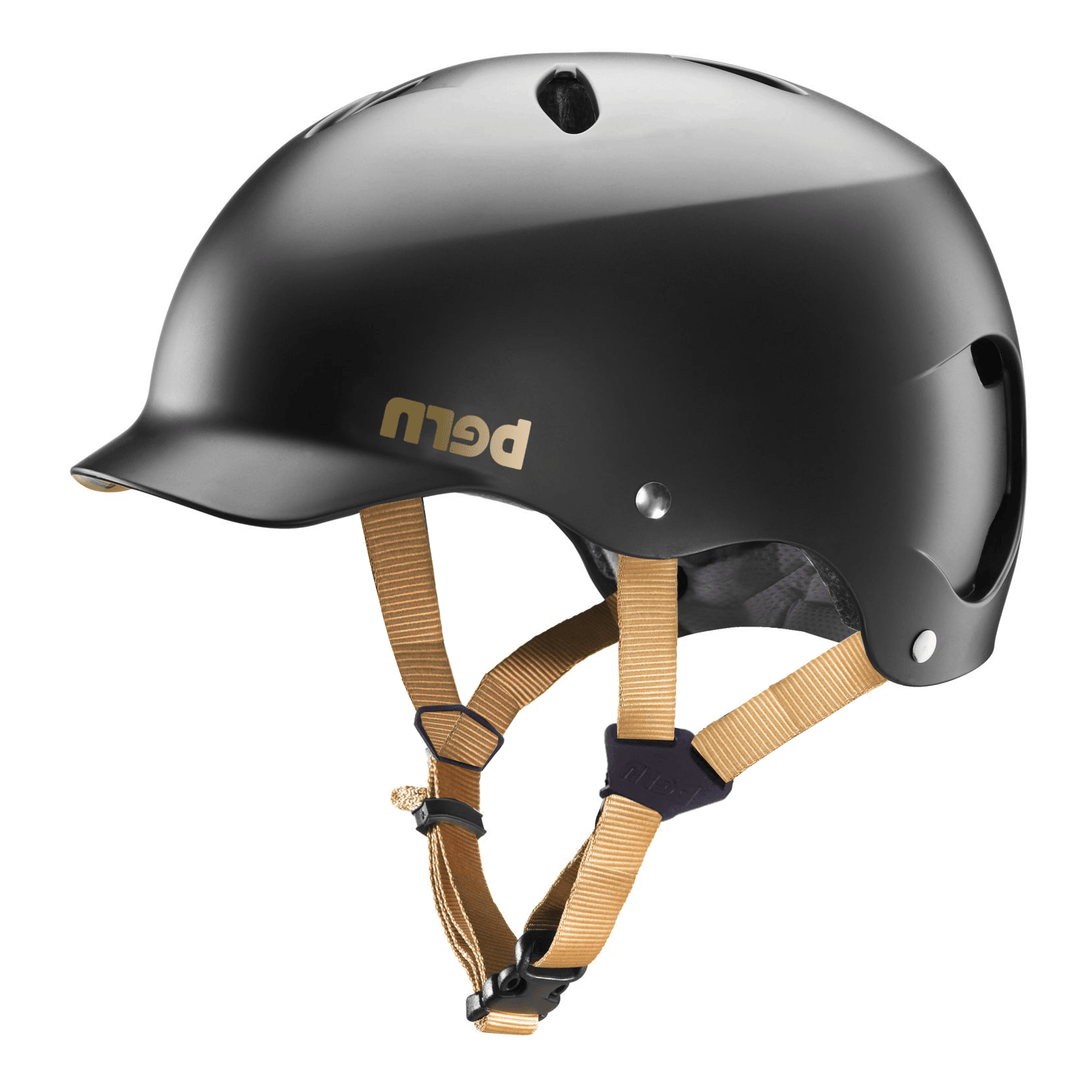 CASQUE BERN WATTS SATIN BLACK/GOLD